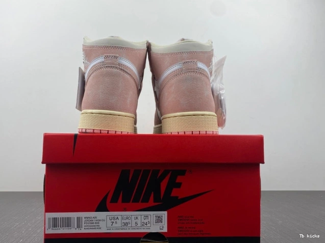 Reps TBK High Retro (Women's) Air Jordan FD2596-600 Washed Pink 1 OG 0818